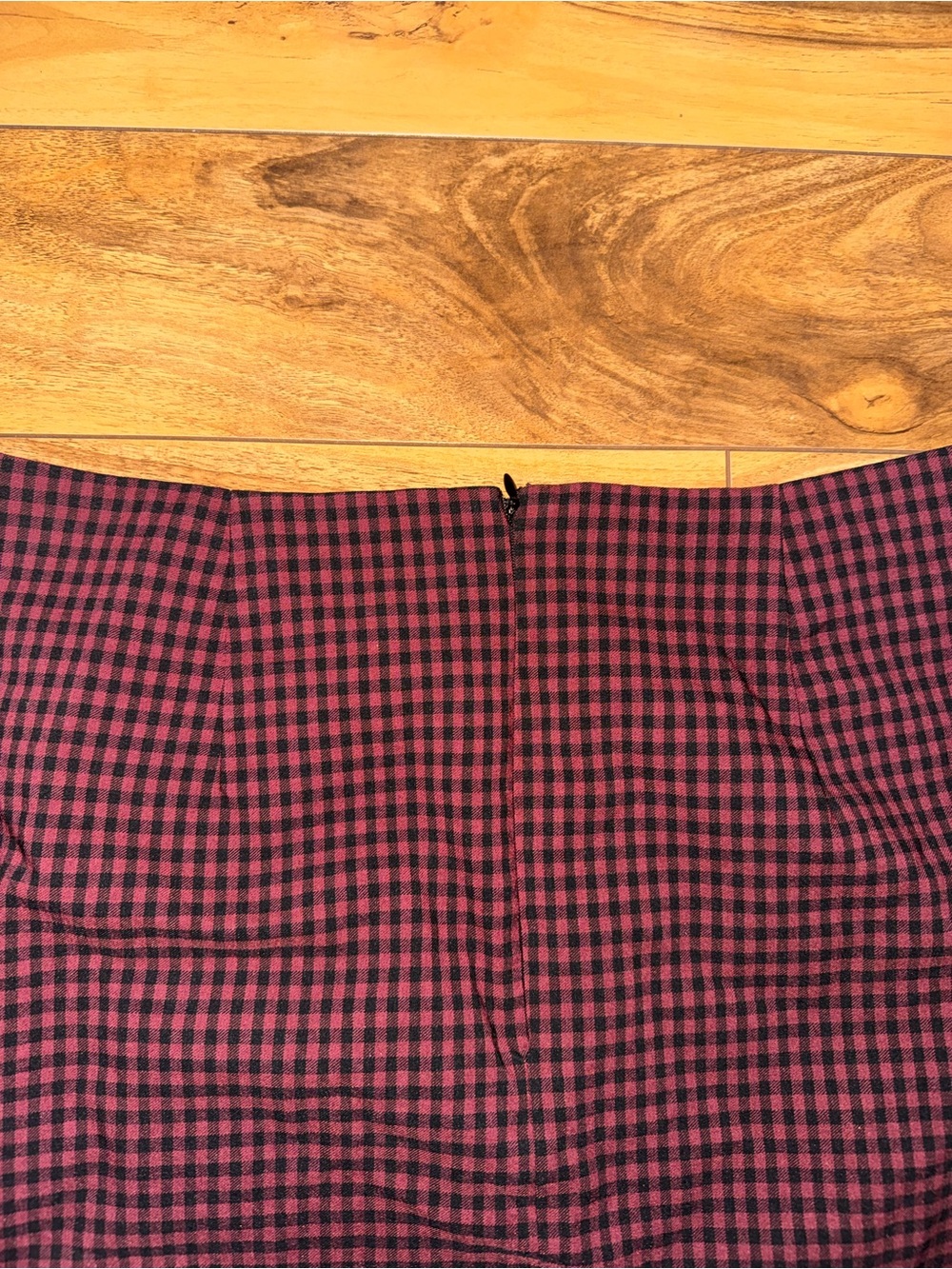 Urban Outfitters Burgundy and Black Mini Skirt - Picture 5 of 5